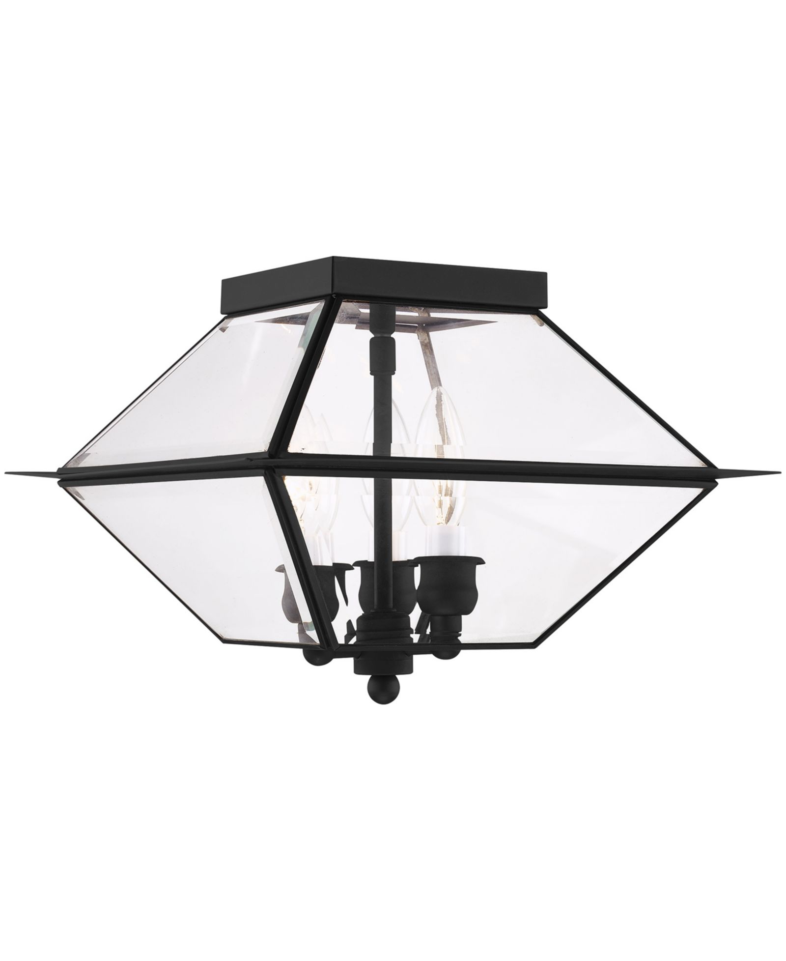 Livex Westover 3 Light Outdoor Ceiling Mount