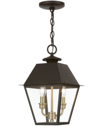 Подвесной фонарь Livex Wentworth 2 Light Outdoor Medium Pendant