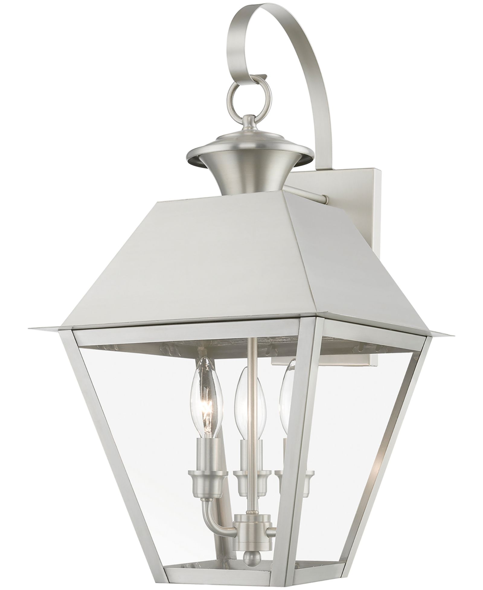 Уличный настенный фонарь Livex Wentworth 3 Light Large