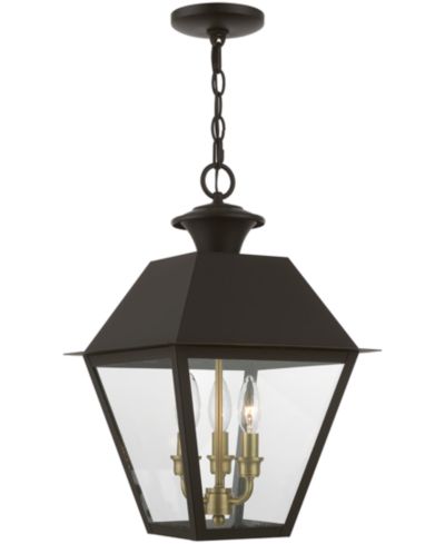 Livex Wentworth 3 Light Outdoor Large Pendant Lantern