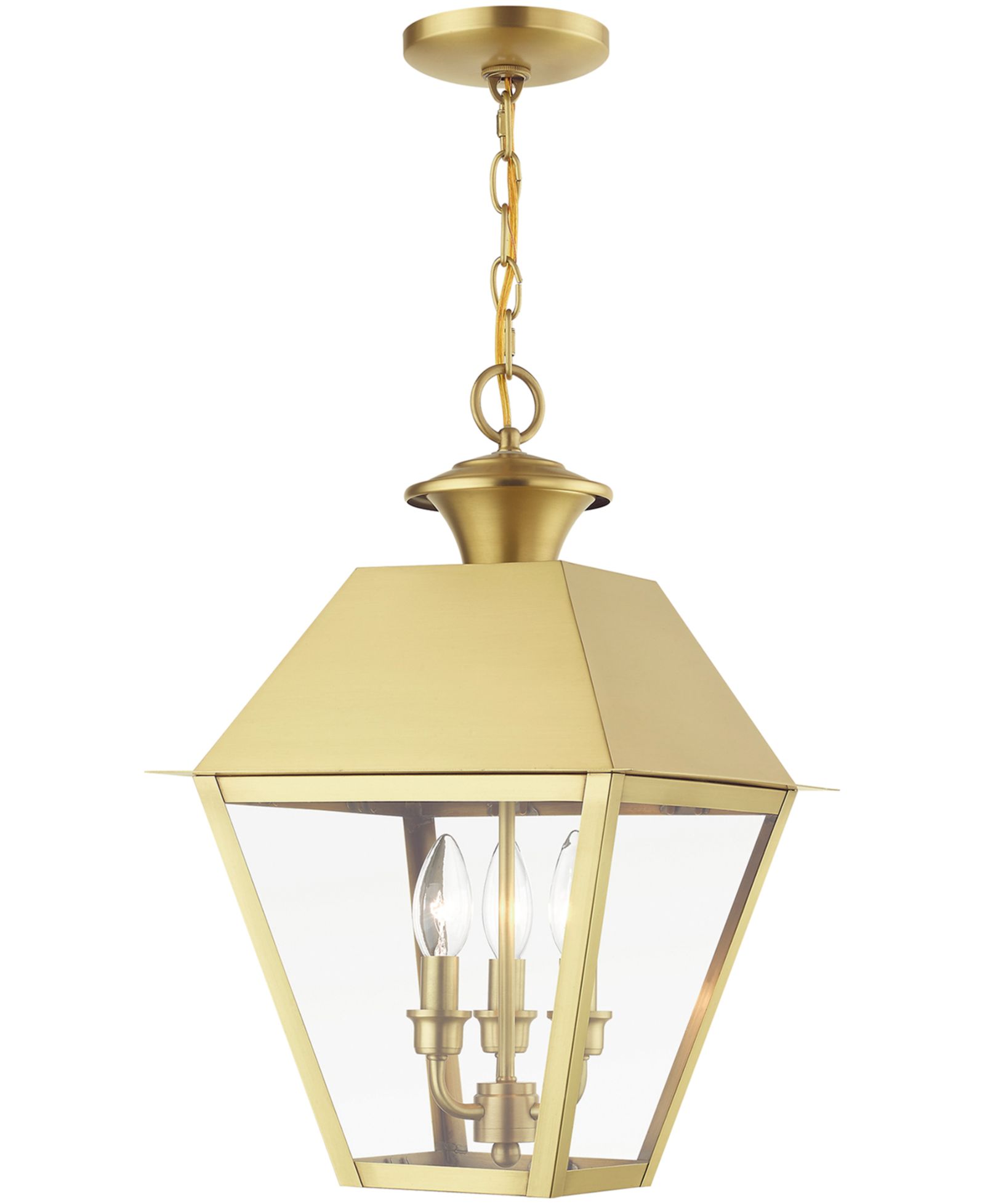 Livex 3 Light Outdoor Large Pendant Lantern
