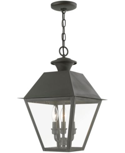 Livex Wentworth 3 Light Outdoor Large Pendant Lantern