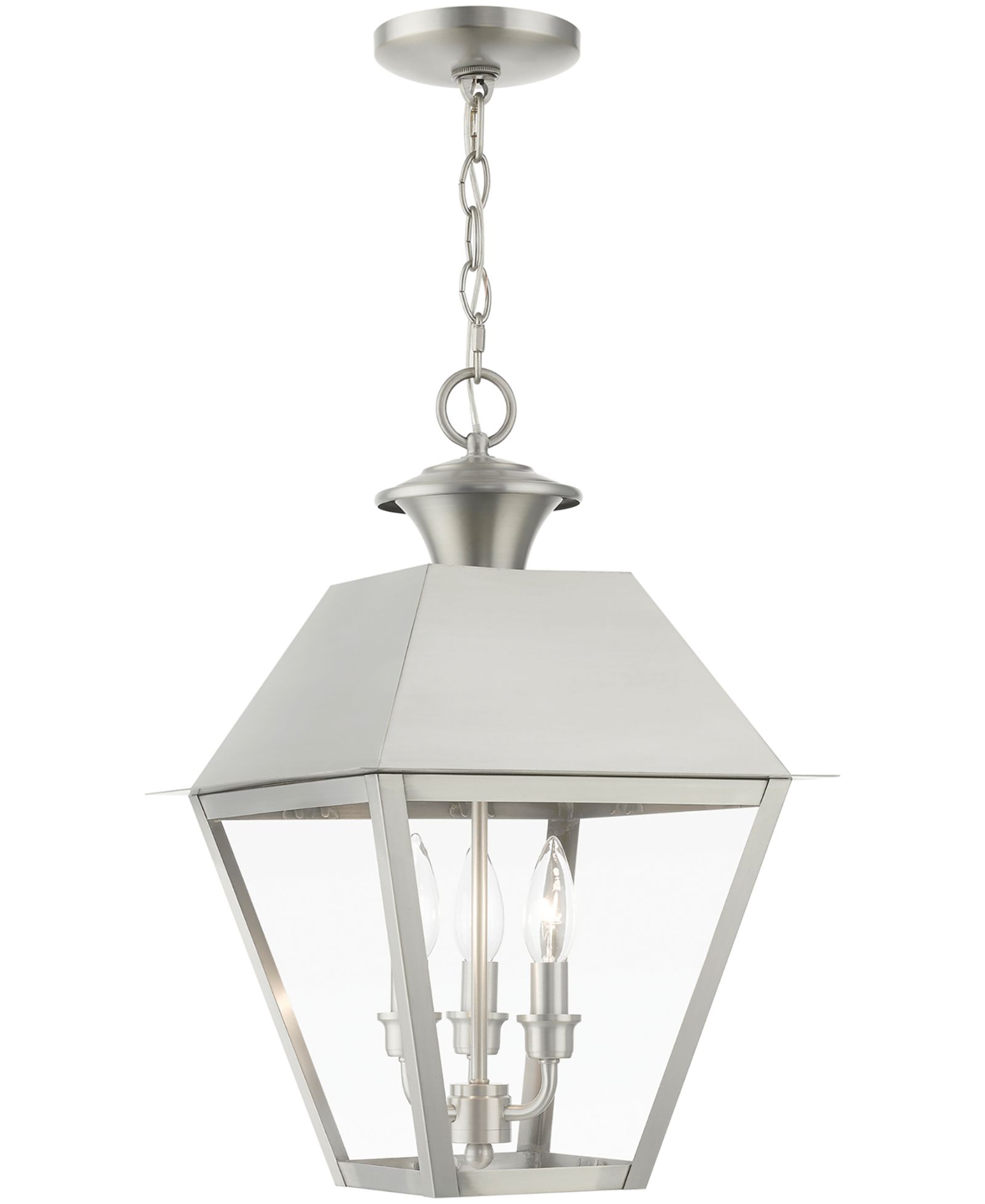 Livex Wentworth большой уличный подвесной фонарь, 3 Light Outdoor Large Pendant Lantern