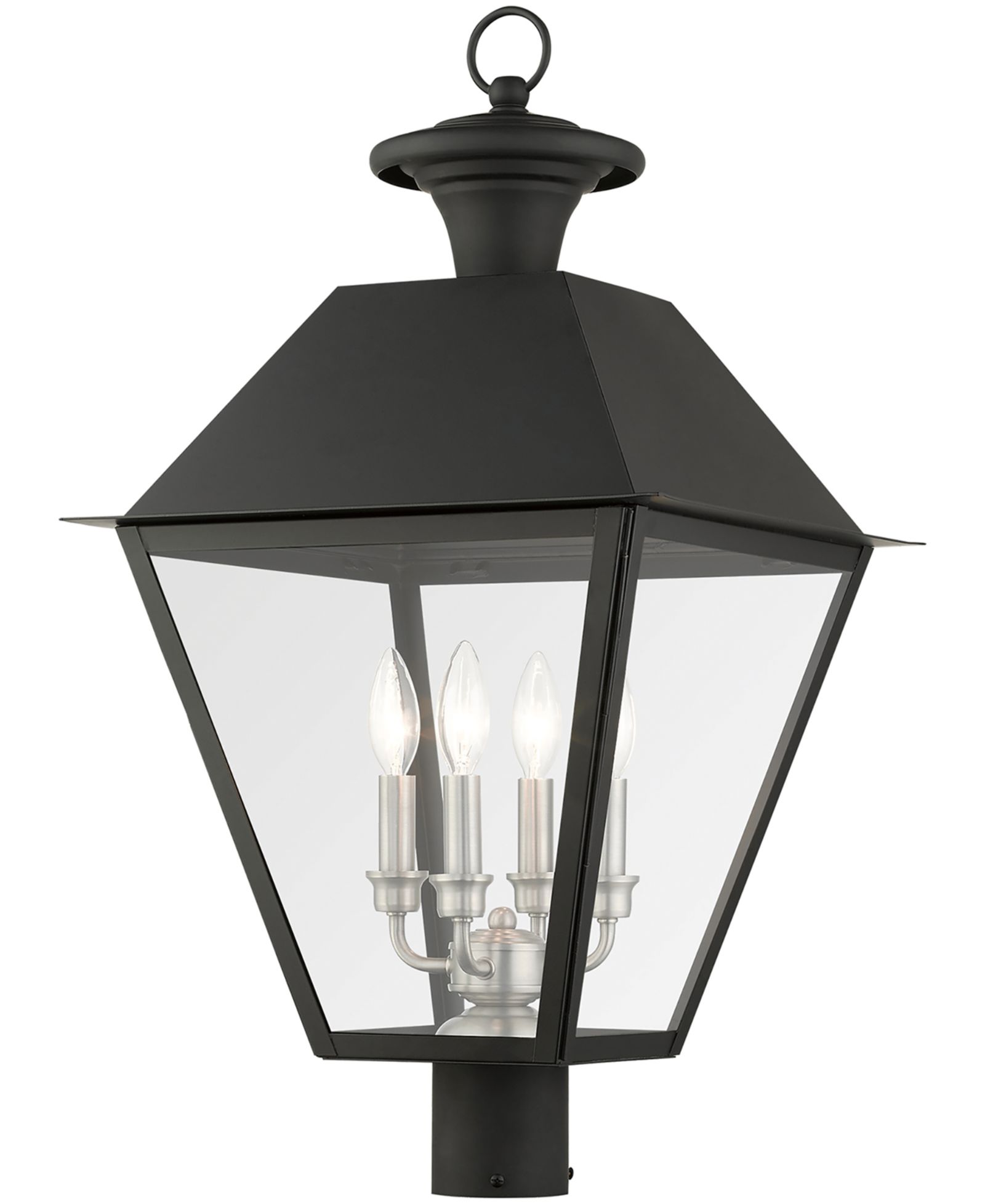Livex Wentworth 4 Light Outdoor Post Top Lantern