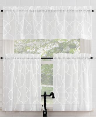 Набор кухонных занавесок Allerton Embroidered Trellis