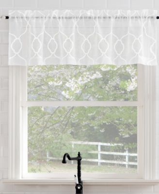 Кухонная за나веска Allerton Embroidered Trellis Semi-Sheer