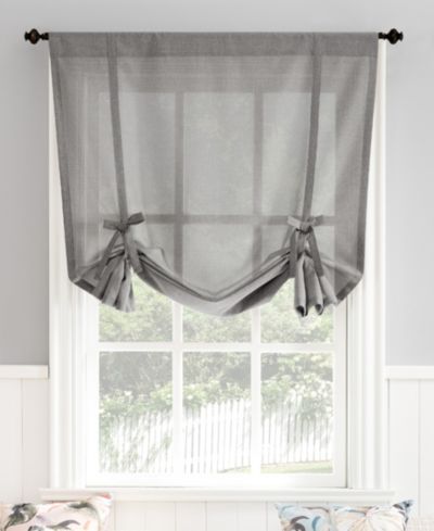 Полупрозрачная штора Noah Heathered Texture Semi-Sheer Rod Pocket Window Tie-up Shade
