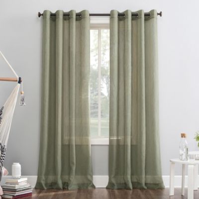Crushed Sheer Voile Grommet Curtain Panel