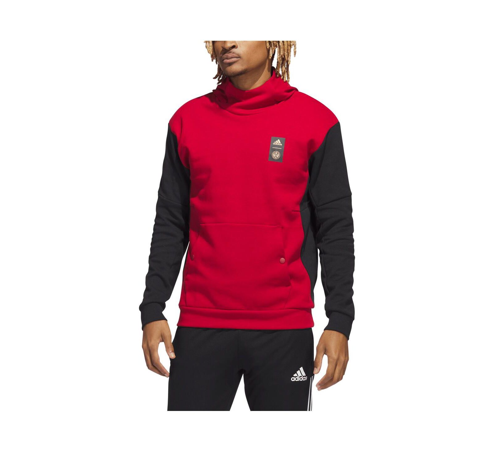 Мужское худи adidas Red Atlanta United FC Travel Pullover