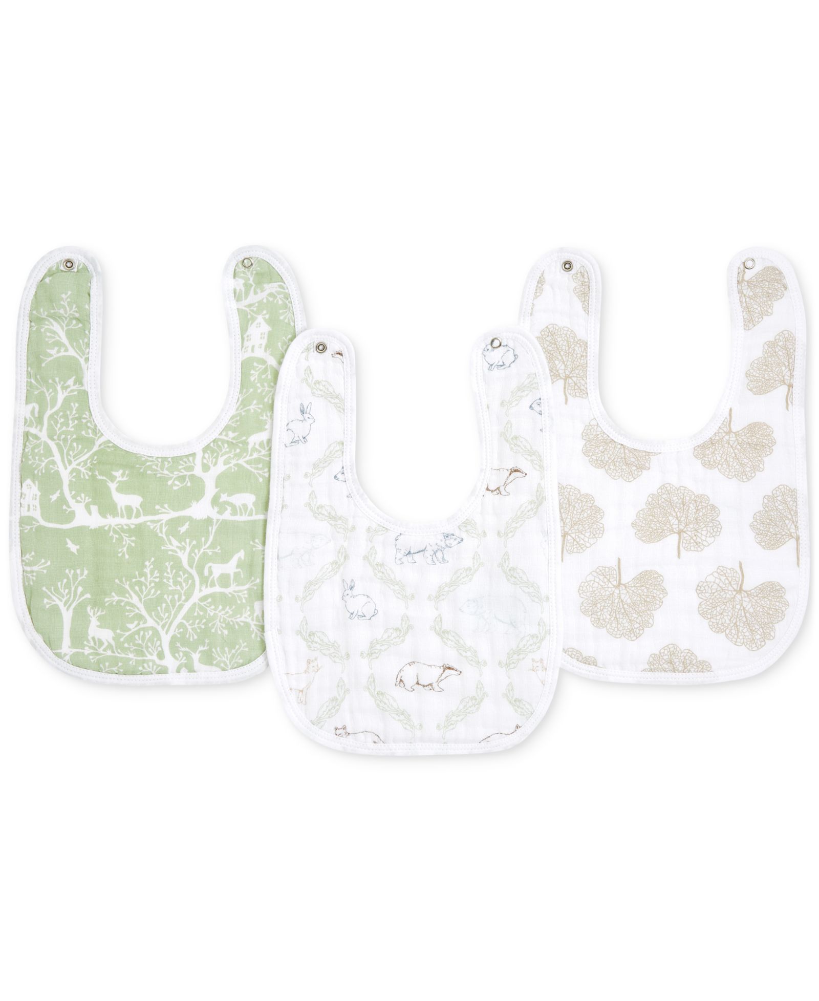 Детские нагрудники aden by aden + anais Baby Boys or Baby Girls Harmony Essential Muslin Bibs, Pack of 3