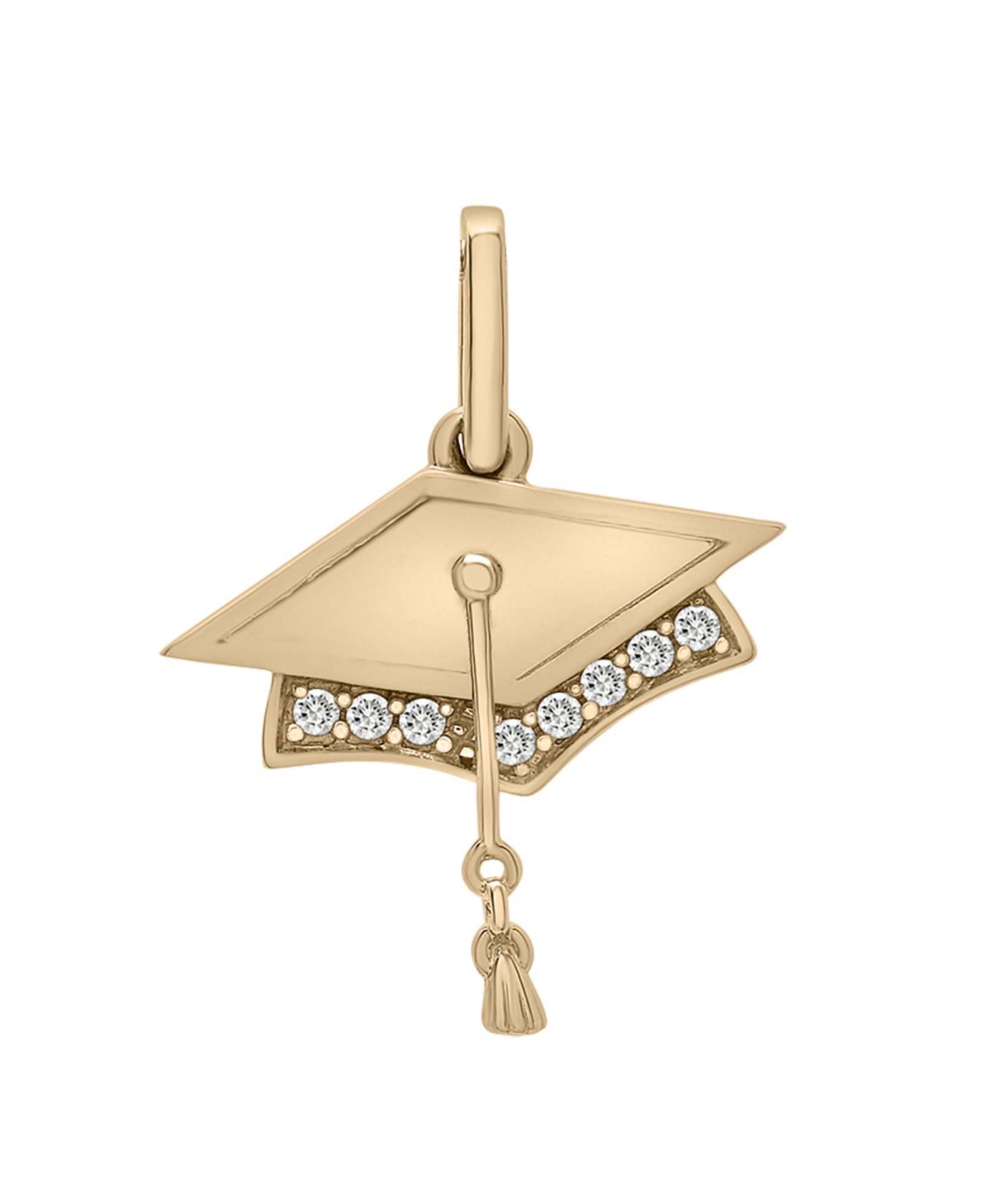 Wrapped™ Подвеска-шарм Diamond Graduation Cap в 10k Gold