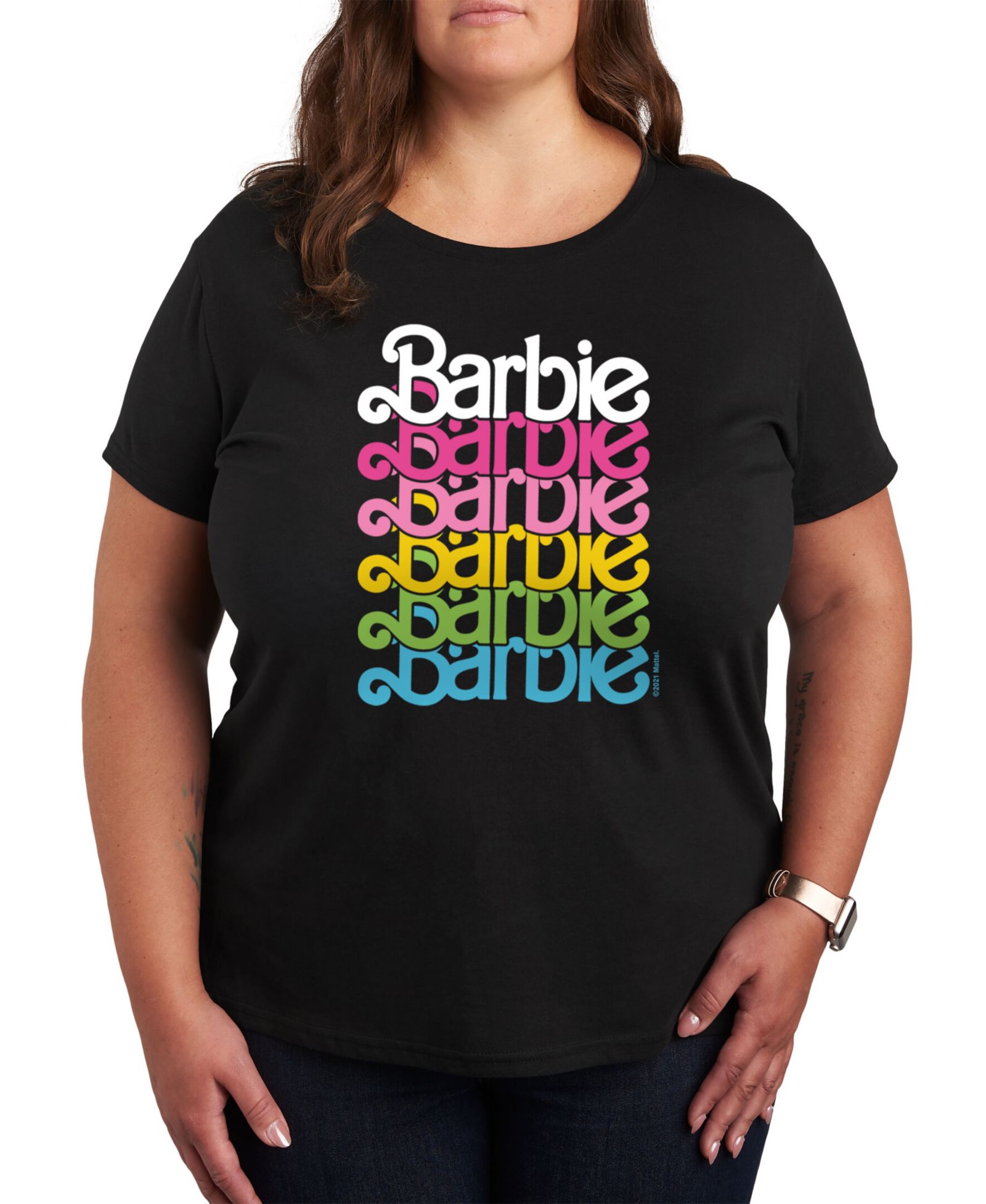 Графическая футболка Barbie Plus Size от Hybrid Apparel