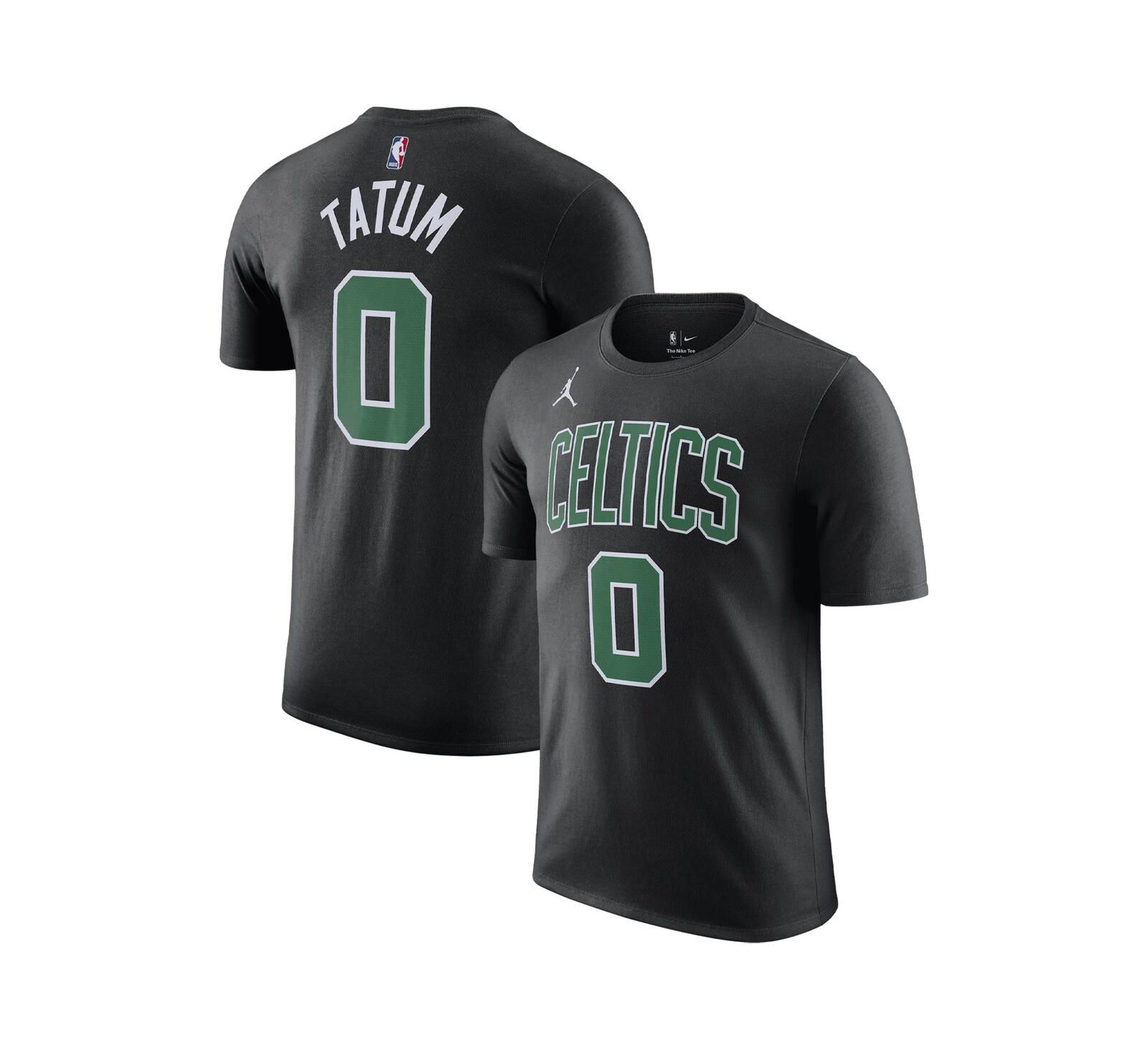 Men's Jordan Jayson Tatum Black Boston Celtics 2022/23 Statement Edition Name and Number T-shirt