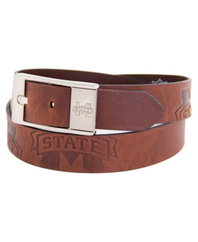 Мужской кожаный ремень Eagles Wings Mississippi State Bulldogs Brandish, коричневый