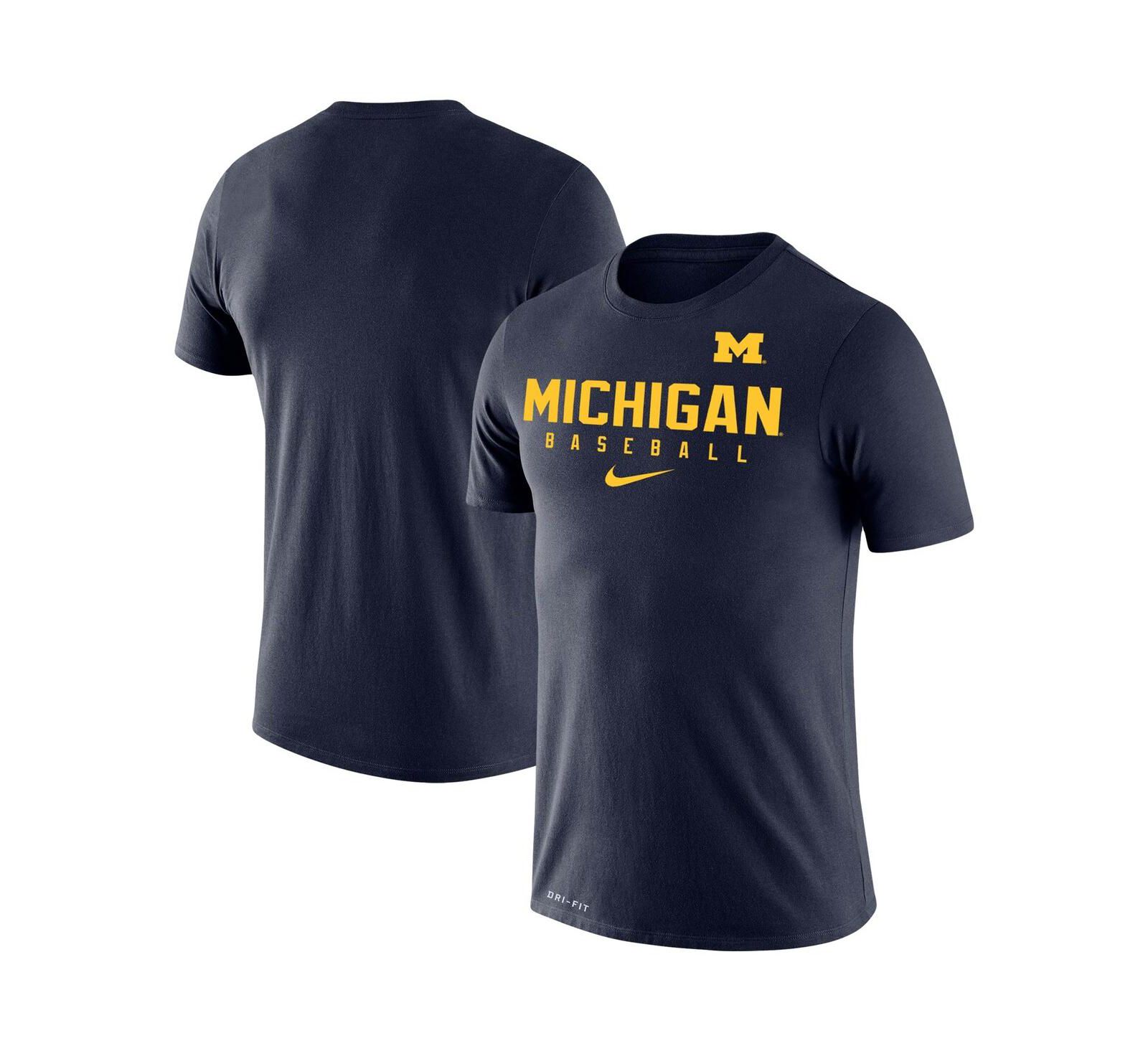 Men's Nike Navy Michigan Wolverines Baseball Legend Performance T-shirt