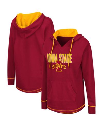 Женский худи-туника Colosseum Cardinal Iowa State Cyclones