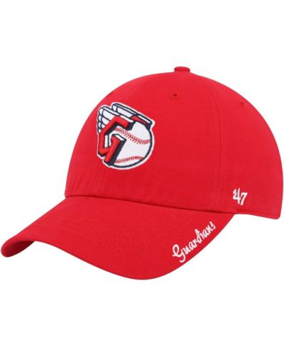 Женская кепка '47 Brand Red Cleveland Guardians Team Miata Clean Up Adjustable