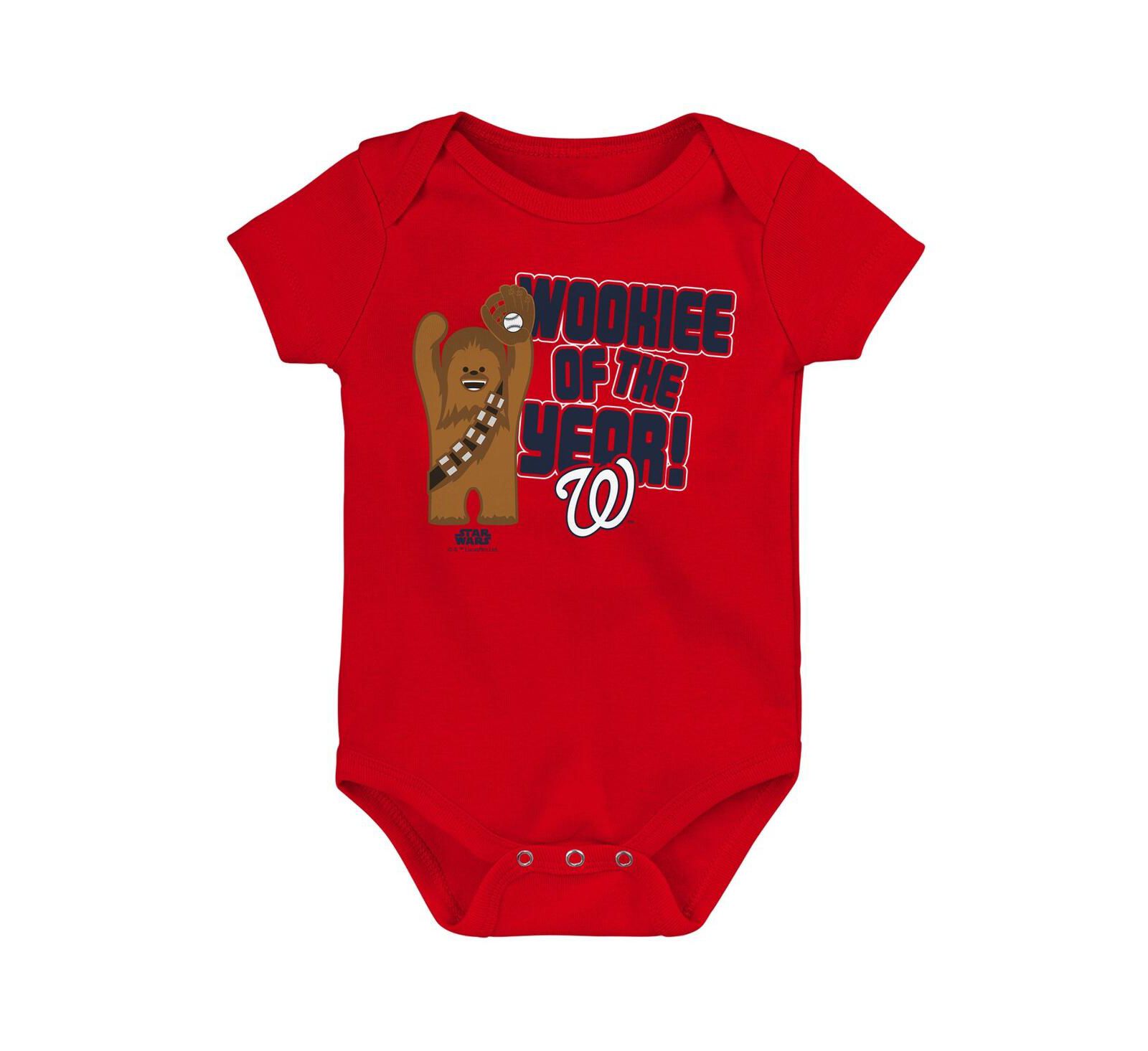 Детский боди Outerstuff Washington Nationals Star Wars Wookie of the Year, красный
