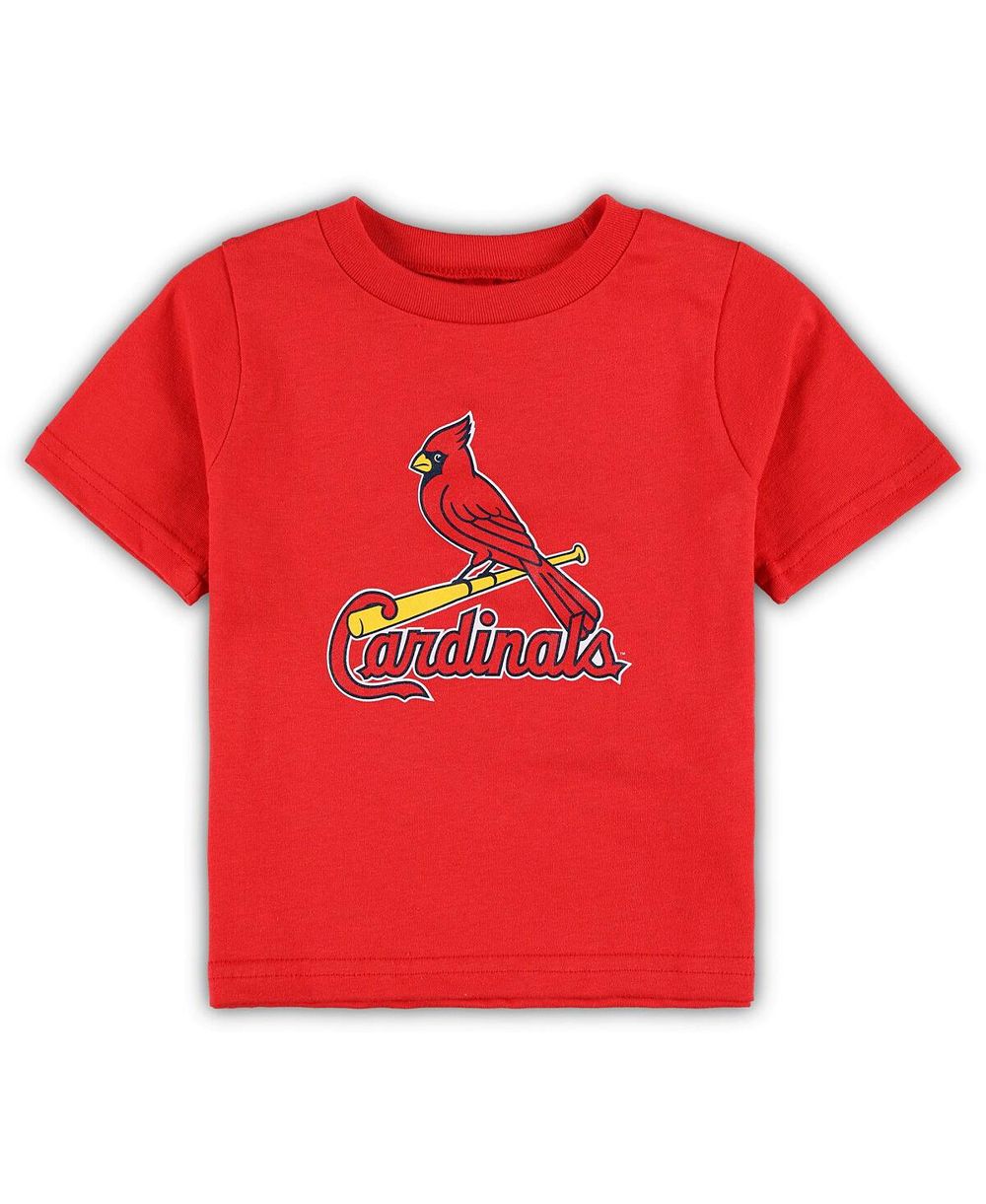 Детская футболка St. Louis Cardinals Red Primary Logo для мальчиков и девочек