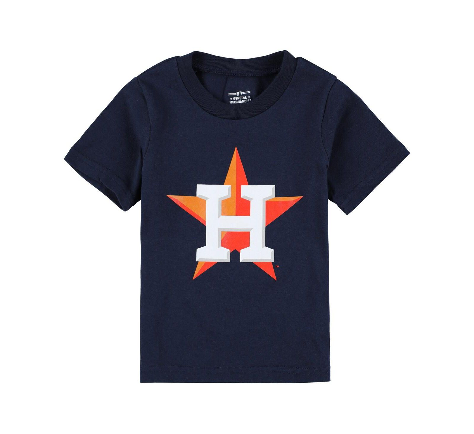 Детский футболк Houston Astros Team Crew Primary Logo Navy