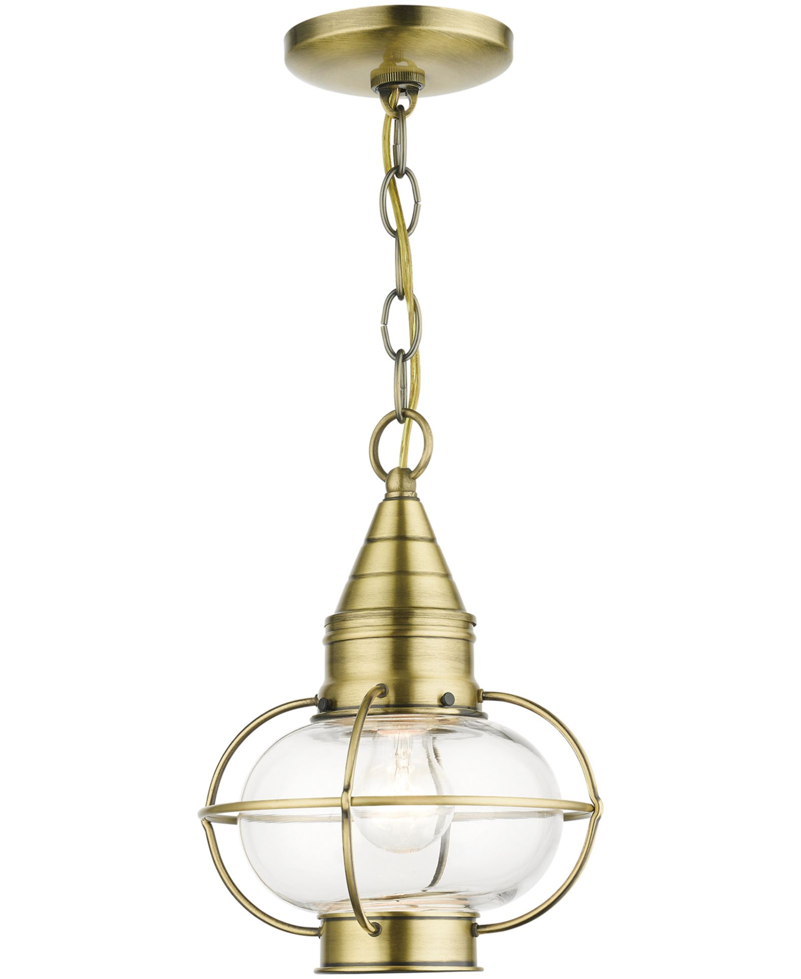Livex Newburyport 1 Light Outdoor Pendant Lantern