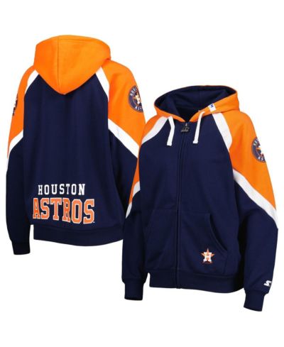Женская толстовка на молнии Starter Houston Astros Hail Mary Navy Orange