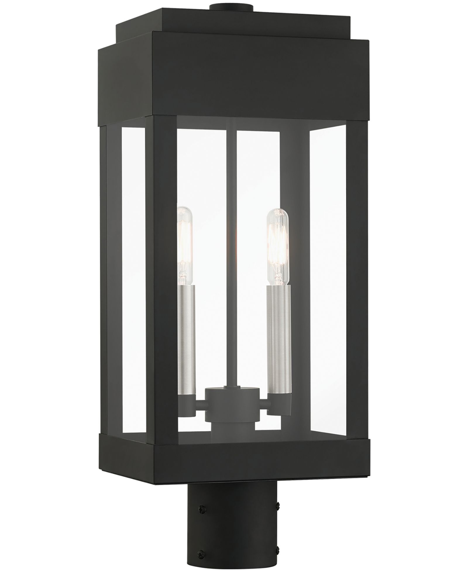Livex York 2 Light Outdoor Post Top Lantern