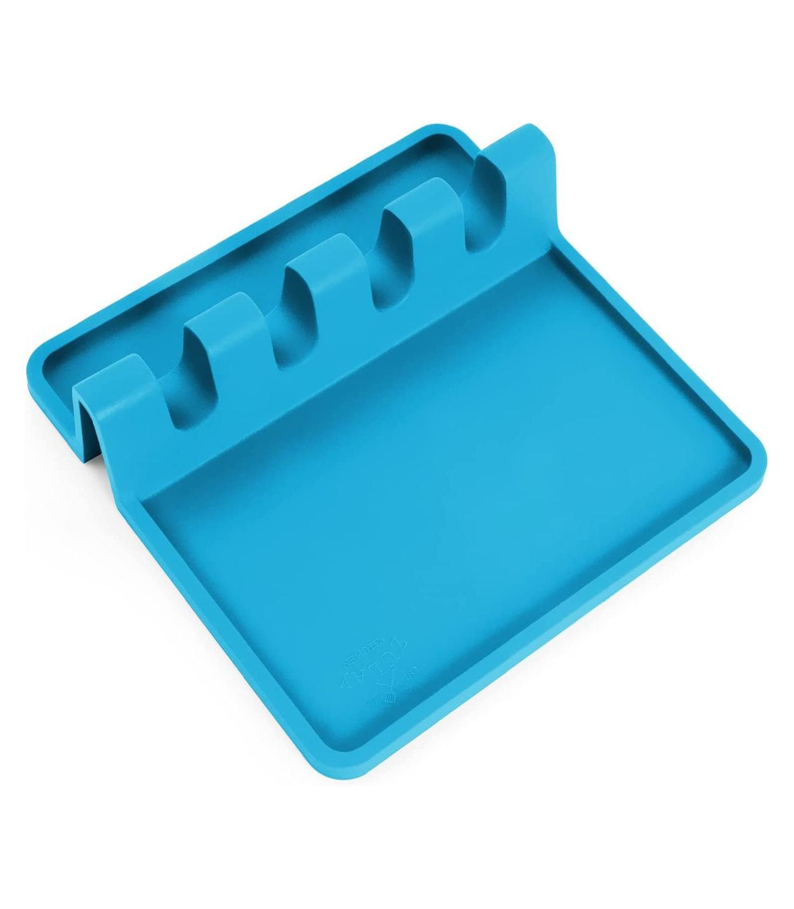 Zulay Kitchen Silicone Kitchen Utensil Rest with Drip Pad for Multiple Utensils