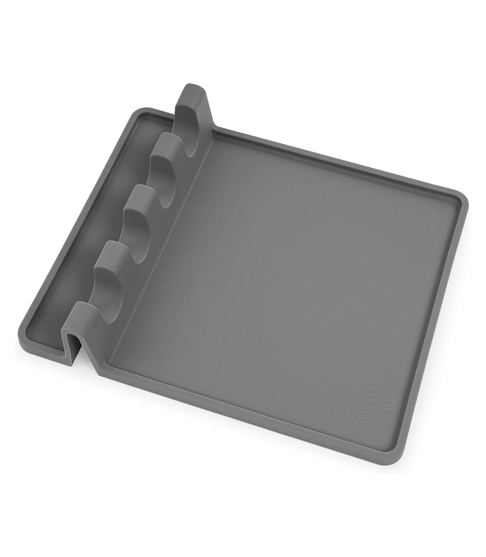 Silicone Utensil Rest w/ Drip Pad, Heat-Resistant Spoon Holder