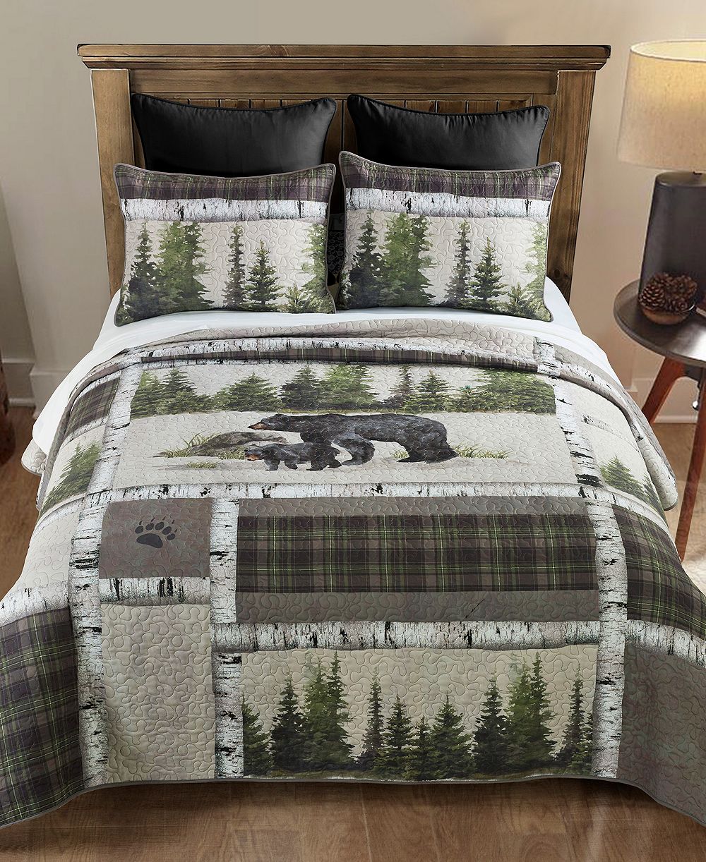 Комплект из 3 покрывал Donna Sharp Bear Panels Queen