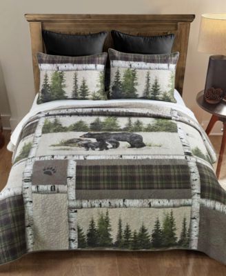 Комплект из 3 покрывал Donna Sharp Bear Panels Queen