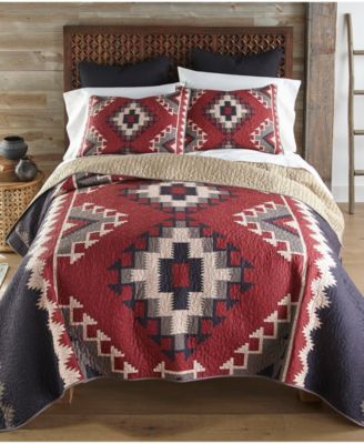 Donna Sharp Mojave Red 3 Piece Quilt Set, King