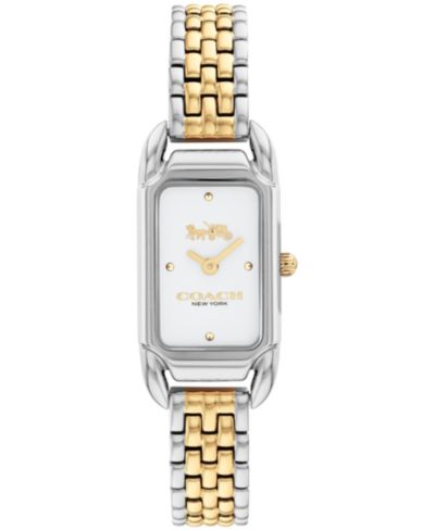 COACH Women's Cadie двухцветные часы на браслете из нержавеющей стали, 17.5 x 28.5mm