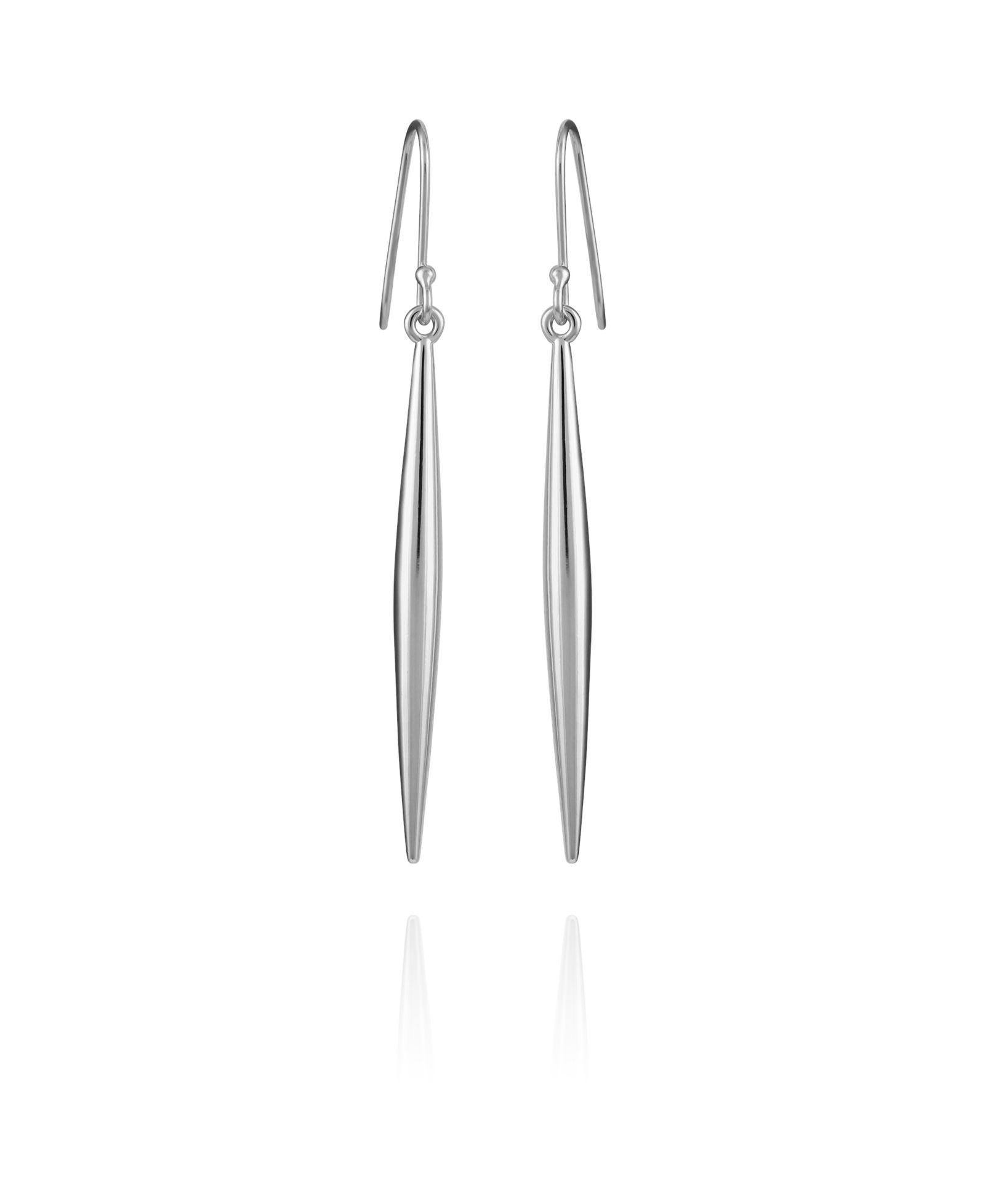 Vince Camuto Silver-Tone Linear Spear Drop Earrings