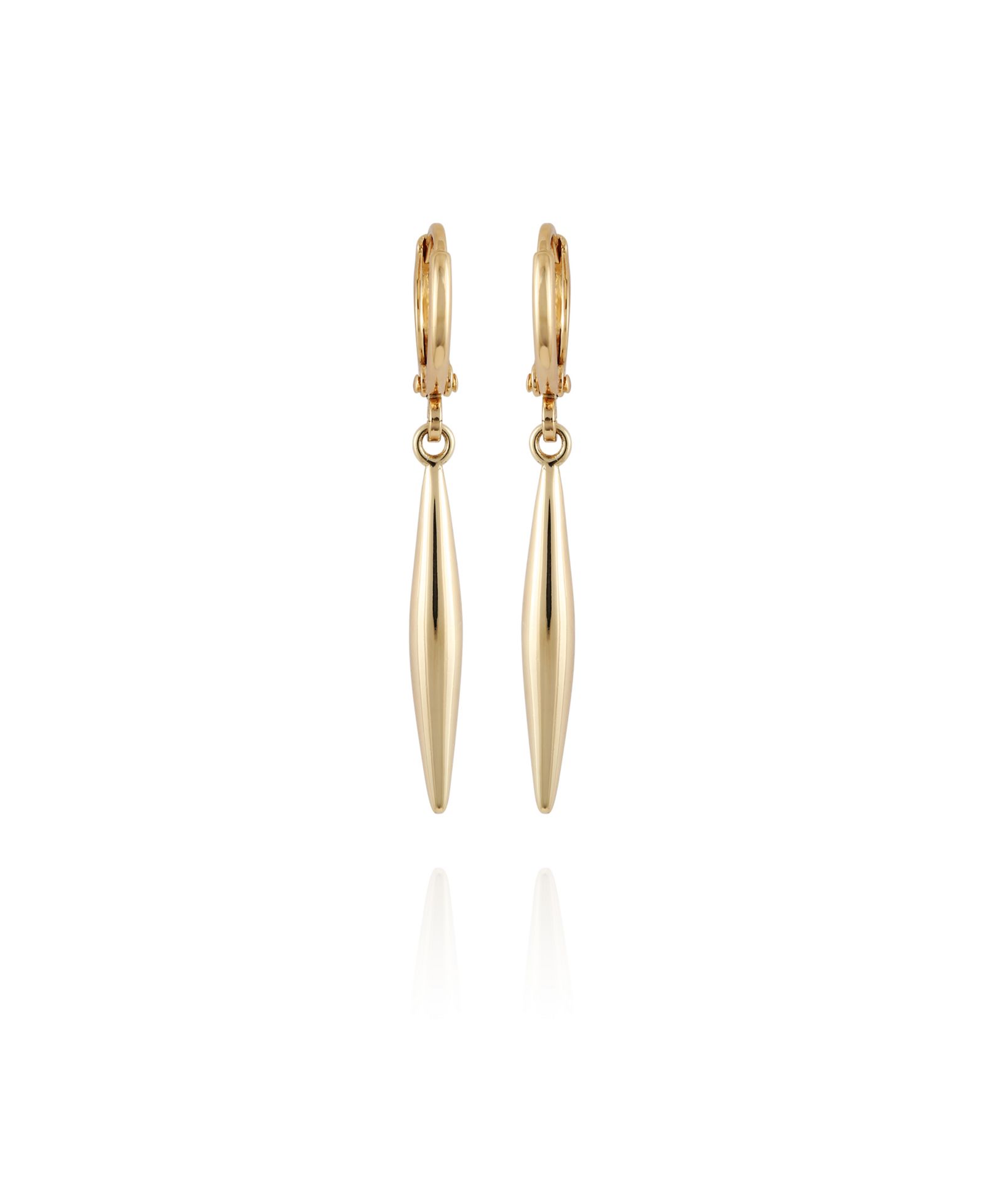 Vince Camuto серьги-кольца Gold-Tone Spear Dangle Huggie Hoop Dangle Drop