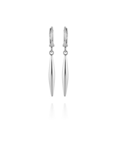 Серьги-кольца Vince Camuto Silver-Tone Spear Dangle Huggie Hoop Drop