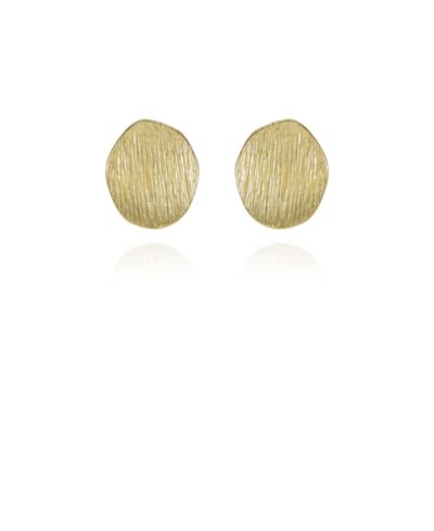 Серьги Vince Camuto Gold-Tone Texturized Pebble Coin