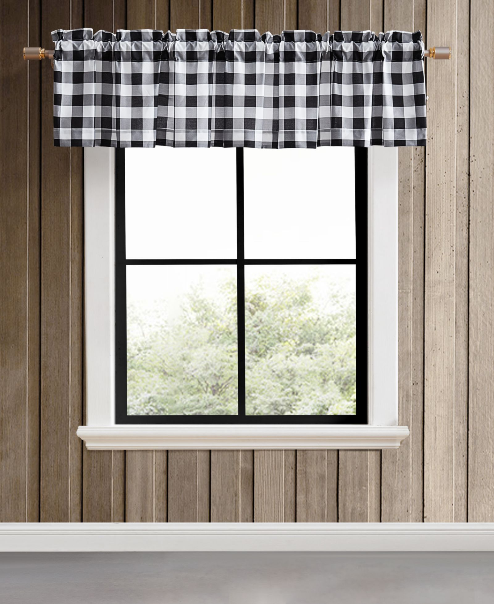 Eddie Bauer Pole Top Valance, 15"x 86"