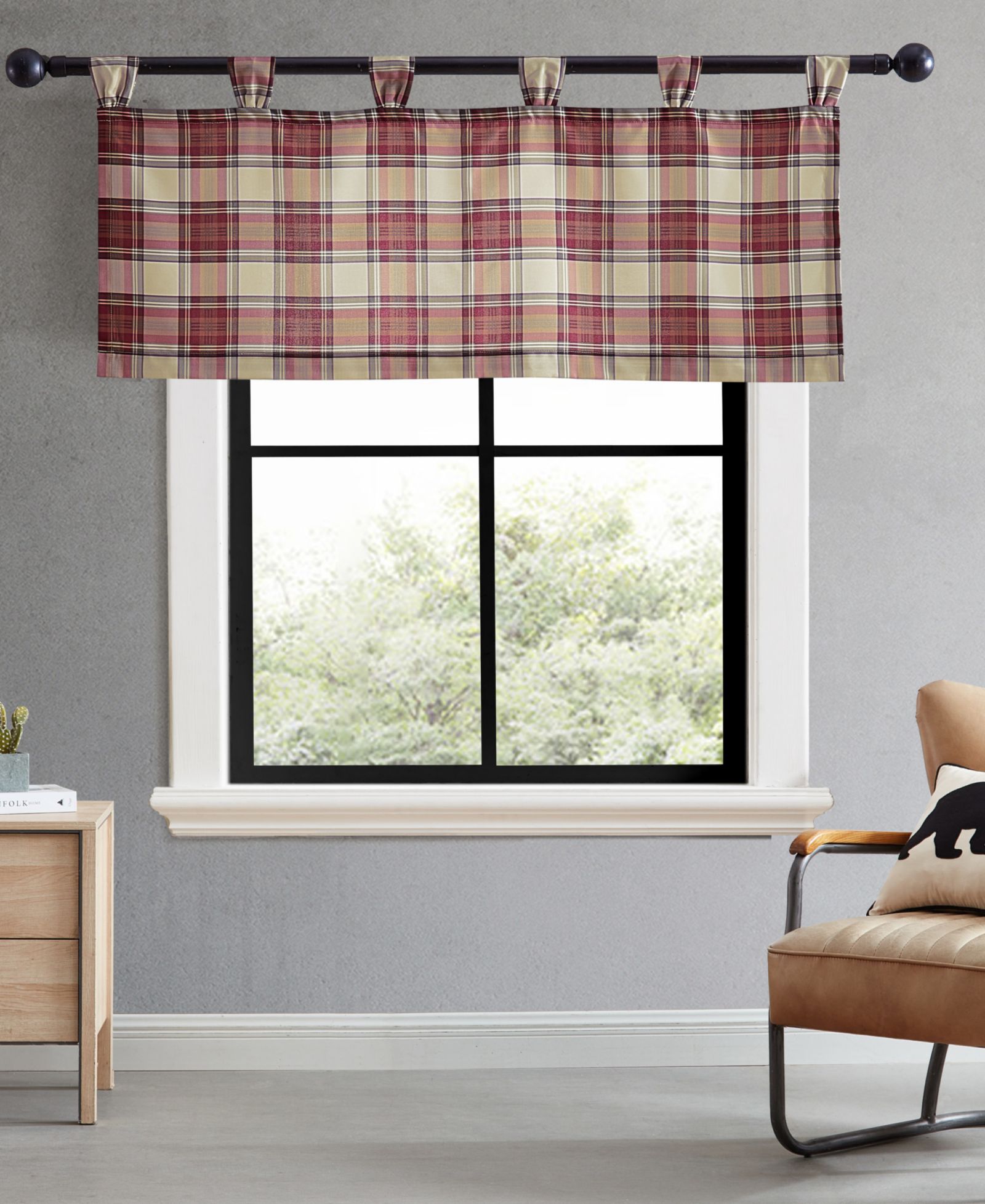 Eddie Bauer Tab Top Valance, 20"x 50"