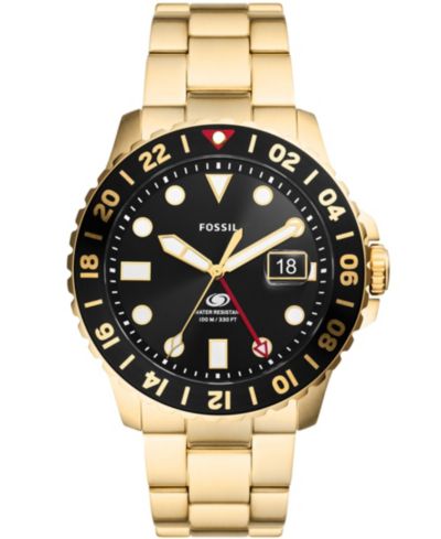 Fossil Men's Fossil Blue GMT часы из нержавеющей стали, 46mm