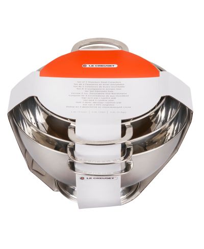 Le Creuset Set of 3 Stainless Steel Colanders