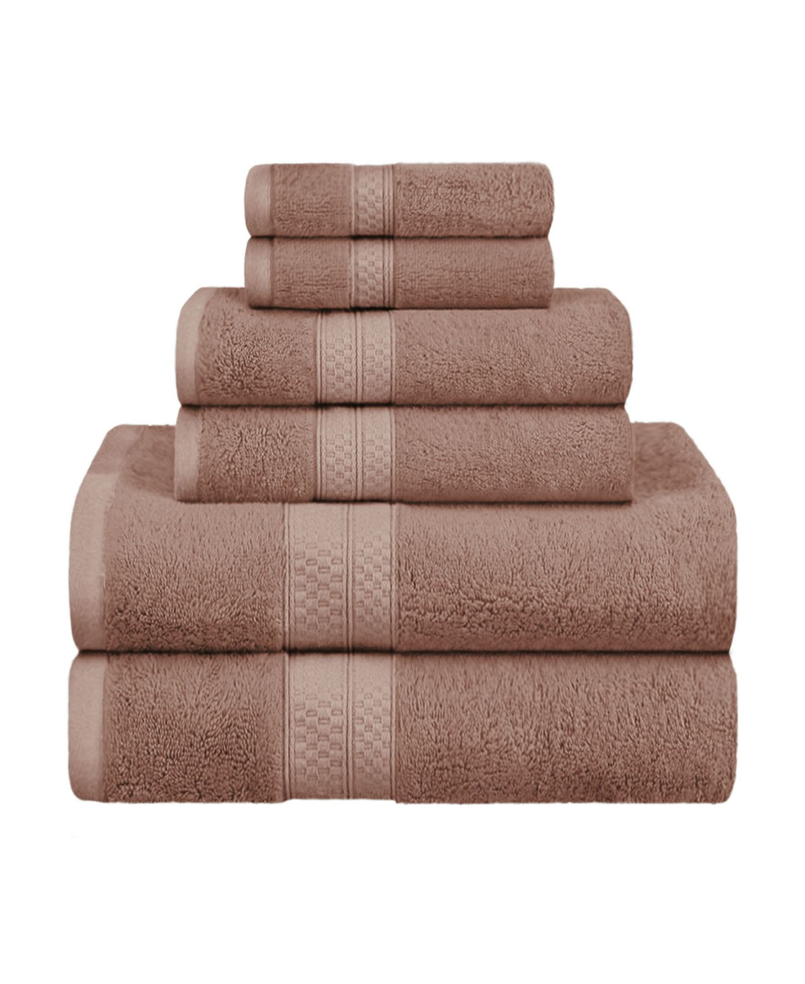 Набор из 6 полотенец Superior Rayon from Bamboo Blend Ultra Soft Quick Drying Solid