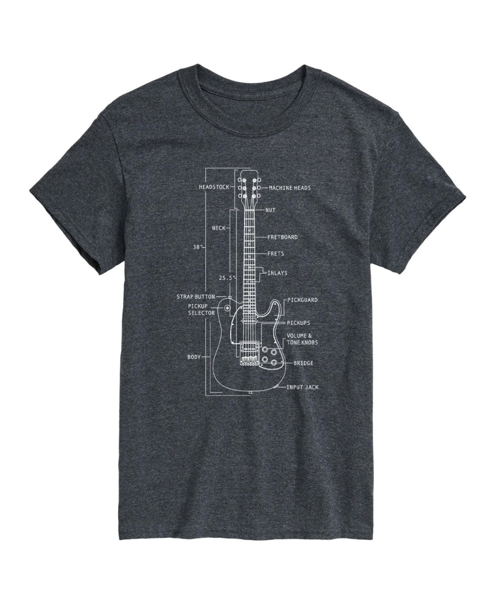 AIRWAVES Men's Guitar Short Sleeve T-shirt