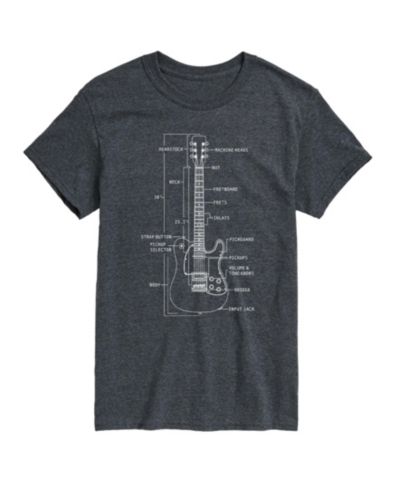 AIRWAVES Men's Guitar Short Sleeve T-shirt
