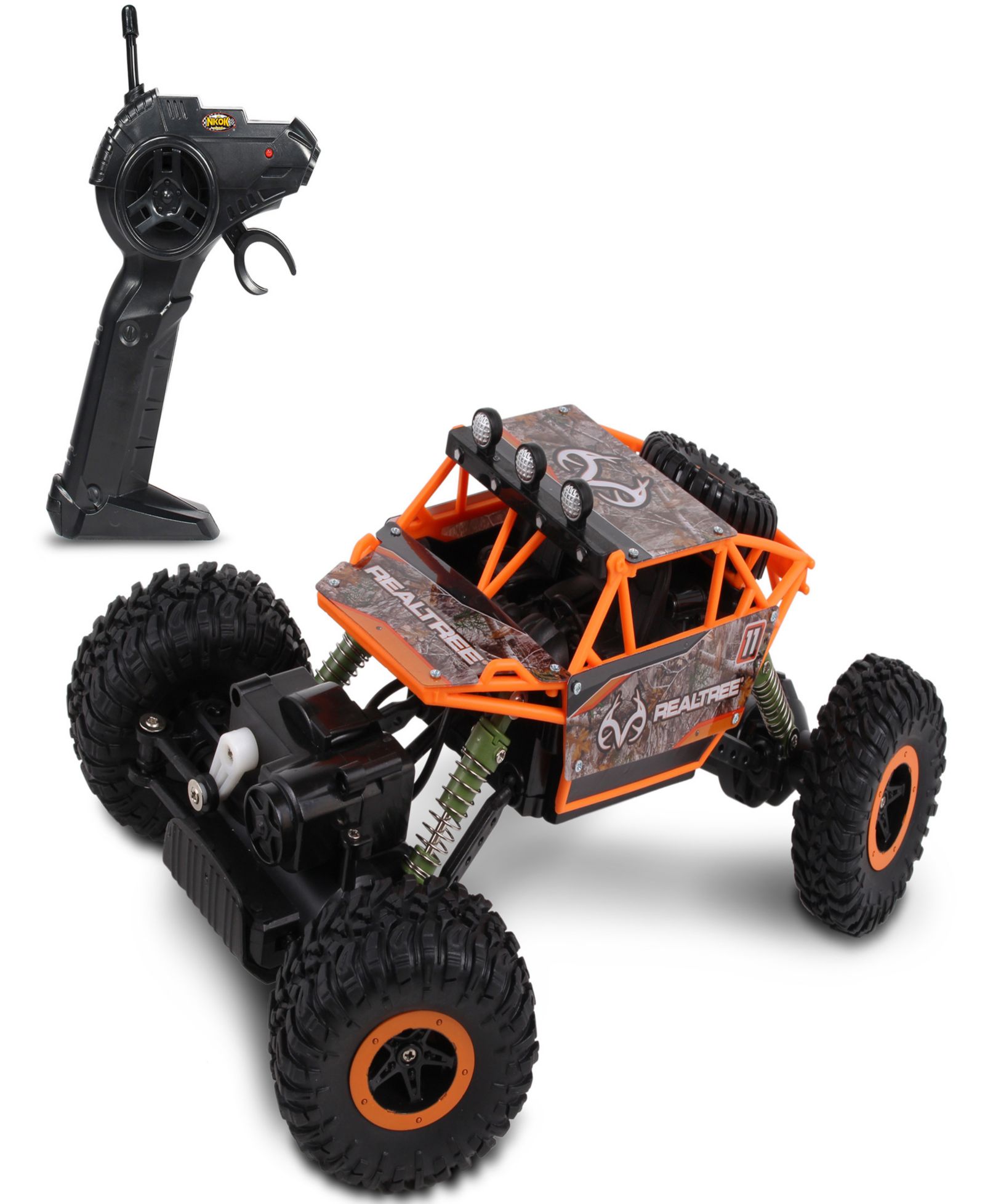 Радиоуправляемая модель RC Rock Crawler Realtree Nkok 1:16 Scale Edge Camo Blue 2.4 Ghz 81612 Competition Series Real Time 4X4
