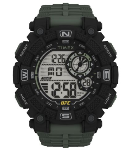 Мужские кварцевые часы Timex UFC Redemption Resin Green 50mm