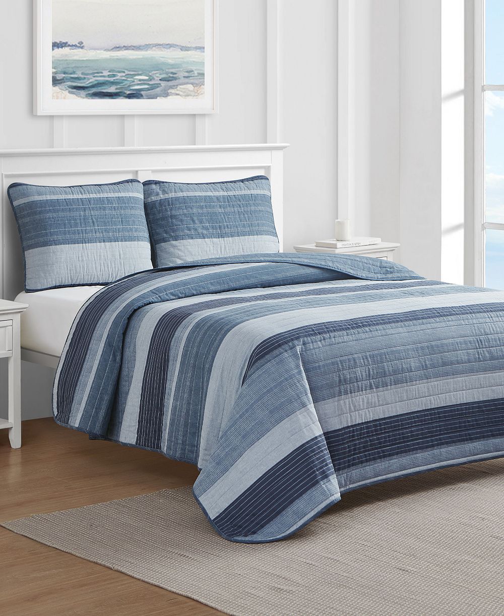 Комплект покрывал Nautica Ridgeport Reversible 2 Piece Quilt, Twin