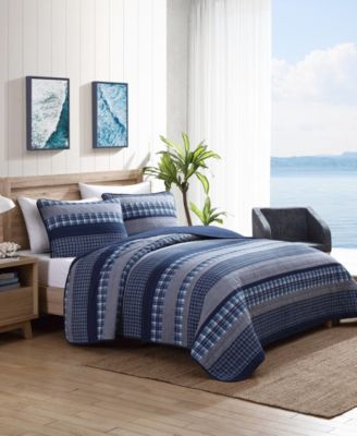 Комплект из 3 стеганых покрывал Nautica Addison, Full/Queen
