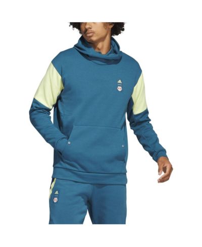 Мужской худи adidas Blue New York Red Bulls 2023 Player Travel