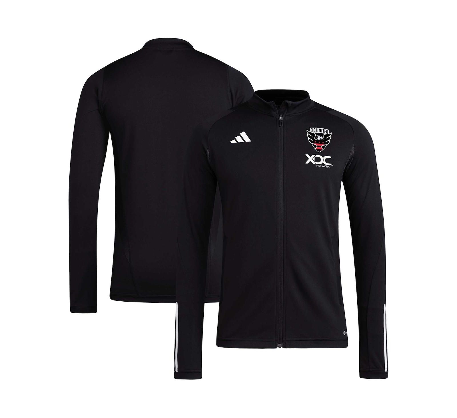Men's adidas Black D.C. United 2023 On-Field AEROREADY Full-Zip Training Top